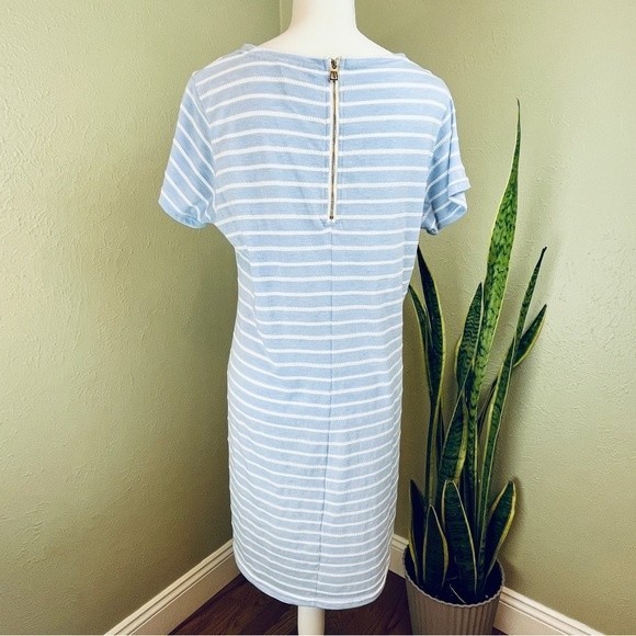 SAIL TO SABLE STS Blue Stripe Shift Dress XL Shirt Nautical Fisherman Coastal - Picture 5 of 9